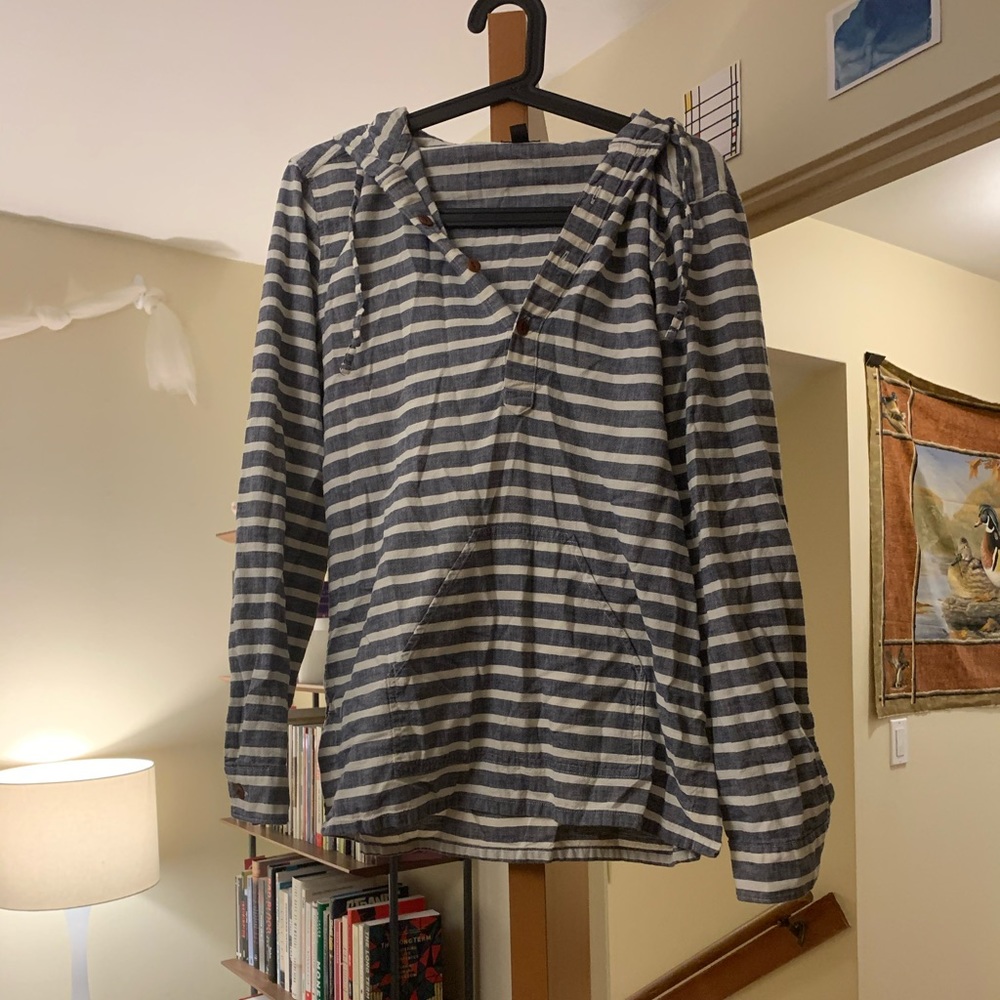 Beachy j crew hooded sweatshirt